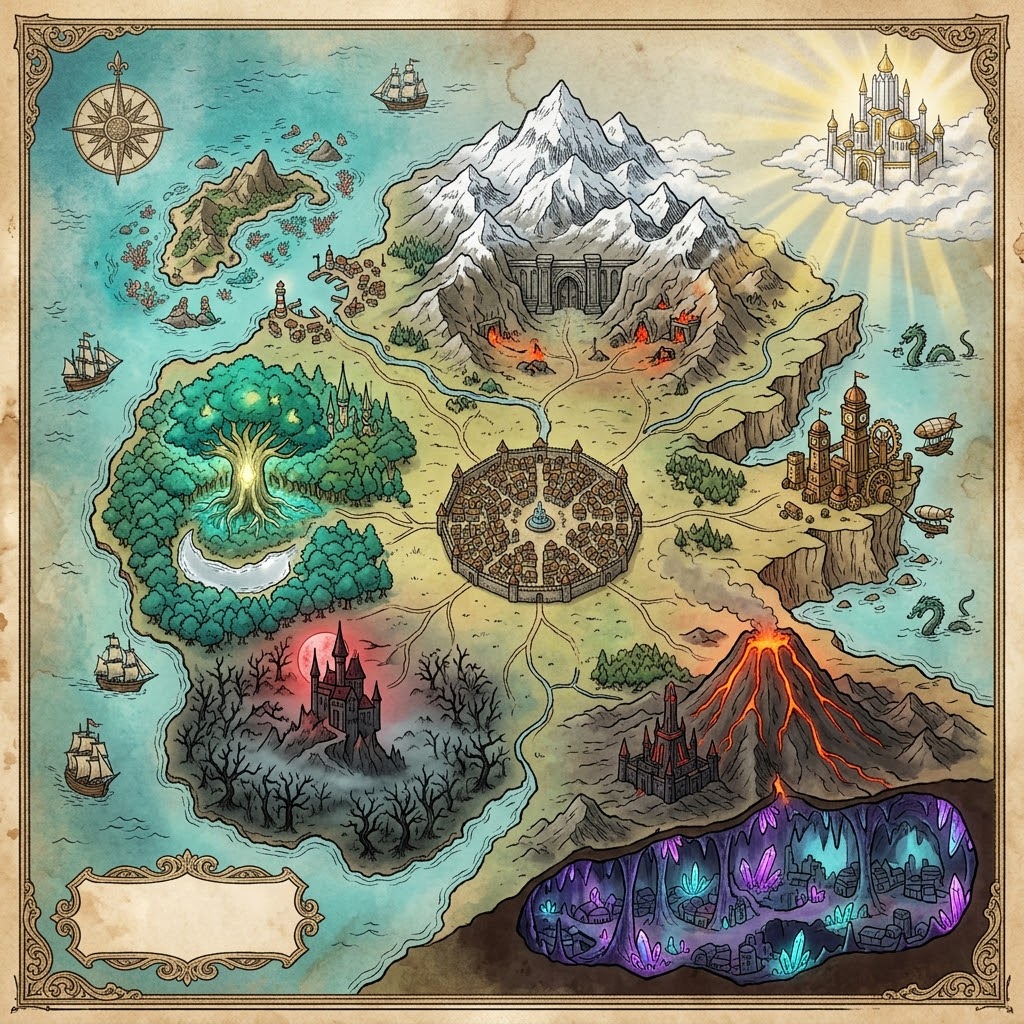 Aeterra haritası
